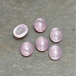 Glass Medium Dome Cabochon - Oval 10x8MM AMETHYST QUARTZ