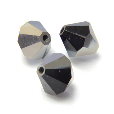 Preciosa Crystal Bead - Bicone 03MM HEMATITE
