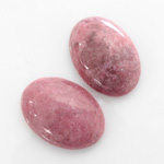 Gemstone Cabochon - Oval 25x18MM RHODONITE