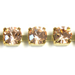Preciosa MAXIMA Crystal Rhinestone Cup Chain - SS29 LT PEACH-RAW