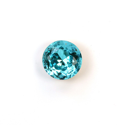 Glass Point Back Tin Table Cut (TTC) Foiled - Round 60SS AQUA