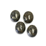 Gemstone Cabochon - Oval 12x10MM PYRITE