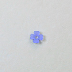 Plastic Flower with Center Hole - 06MM MATTE LT AMETHYST