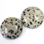 Gemstone Cabochon - Round 25MM DALMATION