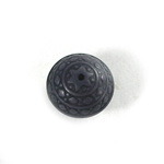 Plastic Engraved Bead - Wheel 18x15MM INDOCHINE NAVY