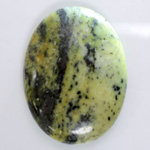 Gemstone Cabochon - Oval 40x30MM YELLOW TURQUOISE