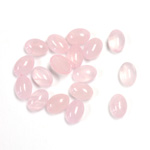 Gemstone Cabochon - Oval 07x5MM ROSE QUARTZ