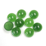 Gemstone Flat Back Cabochon - Round 09MM QUARTZ DYED #23 TAIWAN JADE