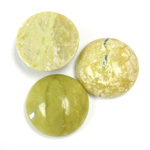 Gemstone Cabochon - Round 18MM YELLOW TURQUOISE