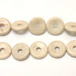 Gemstone Bead - Donut Side Drilled 20MM RIVERSTONE