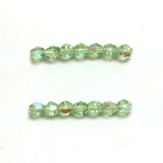 Czech Glass Fire Polished Bead - Bicone 04MM PERIDOT AB