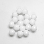 Glass No-Hole Ball - 06MM CHALKWHITE