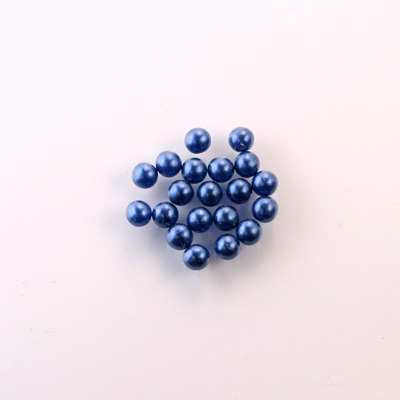 Czech Glass Pearl No-Hole Ball - 2MM NAVY 70467