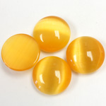 Fiber-Optic Cabochon - Round 15MM CAT'S EYE SUN