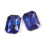 Cut Crystal Point Back Fancy Stone Foiled - Cushion Octagon 18x13MM SAPPHIRE