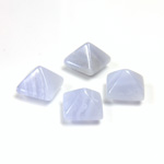 Gemstone Cabochon - Square Pyramid Top 08x8MM BLUE LACE AGATE