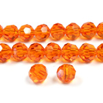 Chinese Cut Crystal Bead 32 Facet - Round 06MM HYACINTH