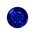 Aurora Crystal Point Back Foiled Chaton - 08MM/SS39 CAPRI BLUE #7021