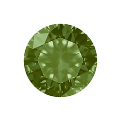 Aurora Crystal Point Back Foiled Chaton - 08MM/SS39 OLIVINE #9032