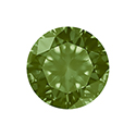 Aurora Crystal Point Back Foiled Chaton - 08MM/SS39 OLIVINE #9032