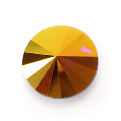 Aurora Crystal Point Back Foiled Rivoli - 14MM LT AMETHYST AB #6002AB