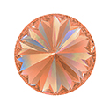Aurora Crystal Point Back Foiled Rivoli - 14MM LT PEACH AB #3022AB