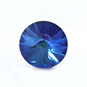 Aurora Crystal Point Back Foiled Rivoli - 10MM BERMUDA BLUE #0001BBL
