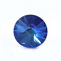 Aurora Crystal Point Back Foiled Rivoli - 14MM BERMUDA BLUE #0001BBL