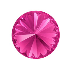 Aurora Crystal Point Back Unfoiled Rivoli - 08MM CRYSTAL LACQUER PEONY PINK #0401PPI