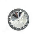 Aurora Crystal Point Back Foiled Rivoli - 08MM CRYSTAL #0001