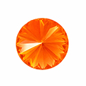 Aurora Crystal Point Back Unfoiled Rivoli - 14MM CRYSTAL ELECTRIC ORANGE #0401EOR