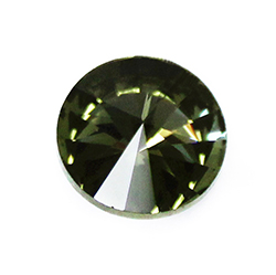 Aurora Crystal Point Back Foiled Rivoli - 14MM GREIGE #1011