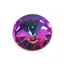 Aurora Crystal Point Back Foiled Rivoli - 14MM HELIOTROPE #0001HEL