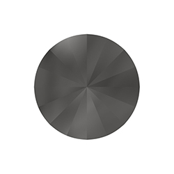 Aurora Crystal Point Back Foiled Rivoli - 47SS HEMATITE #1131HEM
