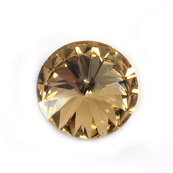 Aurora Crystal Point Back Foiled Rivoli - 14MM LT COLORADO TOPAZ #3031

