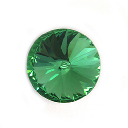 Aurora Crystal Point Back Foiled Rivoli - 10MM PERIDOT #9013