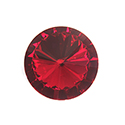 Aurora Crystal Point Back Foiled Rivoli - 12MM RUBY #4032