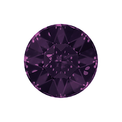Aurora Crystal Point Back Foiled Chaton - 27MM AMETHYST #6021