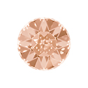 Aurora Crystal Point Back Foiled Chaton - 27MM LIGHT PEACH #3022