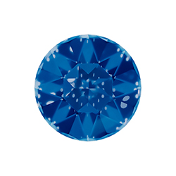 Aurora Crystal Point Back Foiled Chaton - 27MM SAPPHIRE #7026