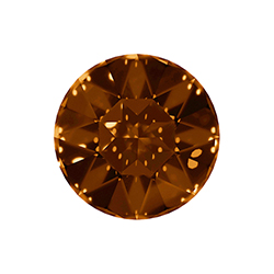Aurora Crystal Point Back Foiled Chaton - 27MM SMOKE TOPAZ #3052