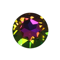 Aurora Crystal Point Back Foiled Chaton - 27MM VOLCANO #0001VOL