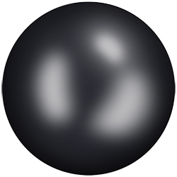 Ceramic Cabochon Flat Back Hot Fix - 06SS (1.9mm - 2.1mm) BRIGHT JET #1624