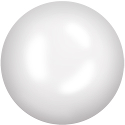 Ceramic Cabochon Flat Back Hot Fix - 20SS (4.6mm - 4.8mm) IVORY #0604