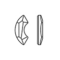 Aurora Crystal Flat Back Fancy Stone - Eclipse 08MM CRYSTAL Foiled #0001