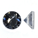 Aurora Crystal Flat Back Hot Fix  Stone - Round Spike Cone ss40 BLACK DIAMOND #1021