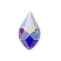 Aurora Crystal Flat Back Fancy Stone - Flame 07.5MM CRYSTAL AB #0001AB