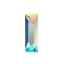 Aurora Crystal Flat Back Fancy Stone - Cosmic Baguette 08x2.6MM CRYSTAL AB Foiled #0001AB