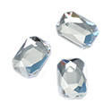 Aurora Crystal Flat Back Fancy Stone - Octagon 08x5.5MM CRYSTAL Foiled #0001