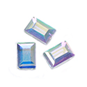 Aurora Crystal Flat Back Fancy Stone - Octagon 06x4MM CRYSTAL AB Foiled #0001AB